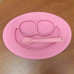 Happy Face Silicone Plate